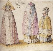 Albrecht Durer Three Mighty Ladies From Livonia Spain oil painting reproduction